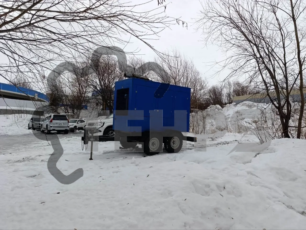 Передвижная ДГУ 60 кВт на объекте в Екатеринбурге