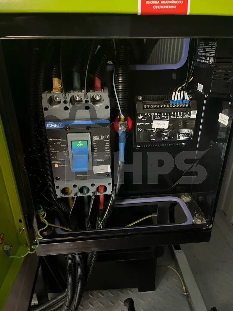 Подключение ДГУ 200 кВт и монтаж системы АВР для Института МФД (Екатеринбург) 4 Финальный вид ДГУ и подключение